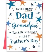 MOROLURU Fathers Day Card Gift for Dad and Grandpa, Happy Father's Day Greeting Card, Best Dad an...