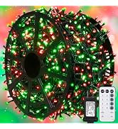 weillsnow 328 FT 1000 LED Christmas String Lights with Remote & Timer, 8 Lighting Modes Twinkle L...