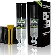 CAMALEAO 2 Part Epoxy Glue - Dries Clear, 5 Minute Epoxy with 2 Mixing Kits, 3988 PSI High Streng...