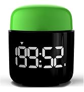 Table Twist Timer, Large LED Display Stopwatch, Silent & Loud Alarm, 199 Minute Countdown & Up, V...