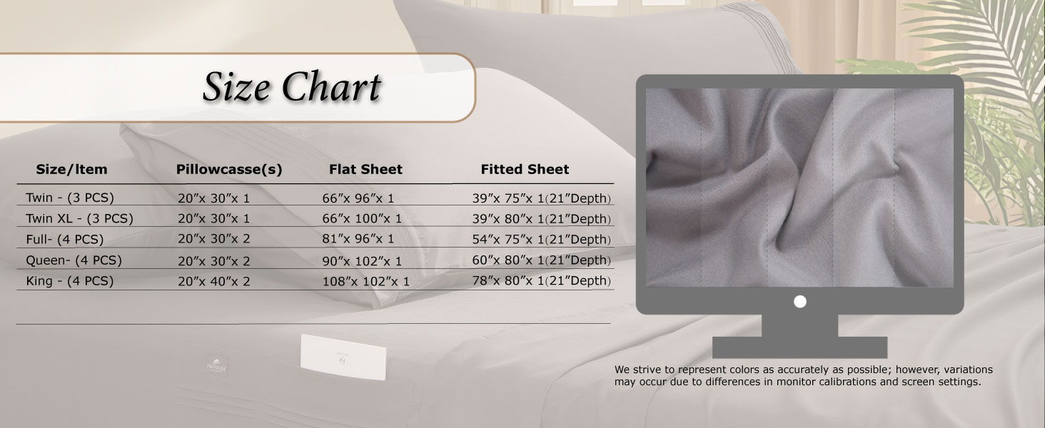 Deep Pocket Fitted Sheet