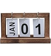 MITREL Desk Calendars for Office Flip Calendar,Perpetual Desktop Calendar 2024 Cute Small Flip Ca...