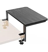 ART-GIFTREE Desk Extender, 15-inch Clamp-On Desk Shelf, Height-Adjustable Desktop Shelf Organizer...