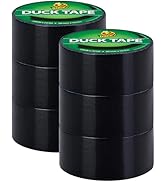 Duck Brand Duck Color Duct Tape, 6-Roll, Black (1265013_C)