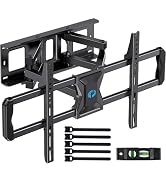 Pipishell Full-Motion TV Wall Mount for Most 37–84 Inch TVs up to 100 lbs, Wall Mount TV Bracket ...