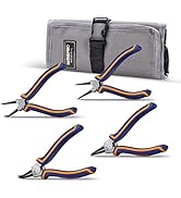 WISEPRO Snap Ring Pliers 4PCS Set, Internal/External Circlip Pliers Kit with Straight/Bent Jaw fo...