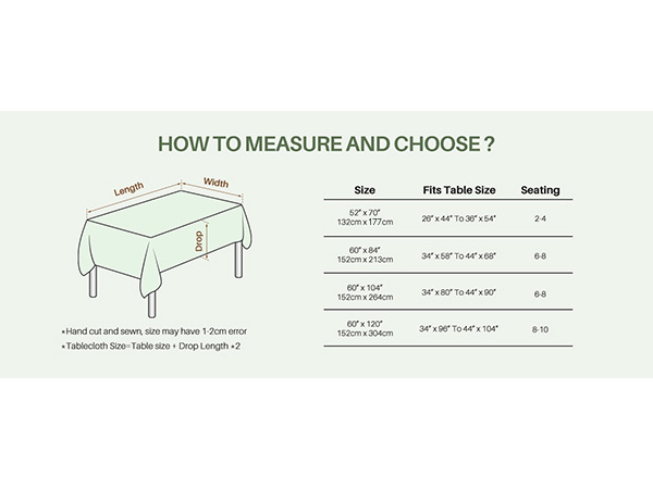 table cloth rectangle table