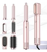 Atopskins 6 in 1 Hair Dryer Brush, Detachable Air Styler, 3 Heat Settings Blow Dryer Brush Frizz-...
