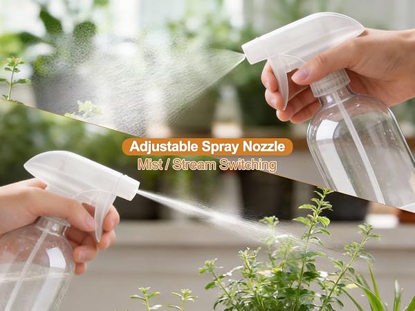 mist stream off glass spray bottles