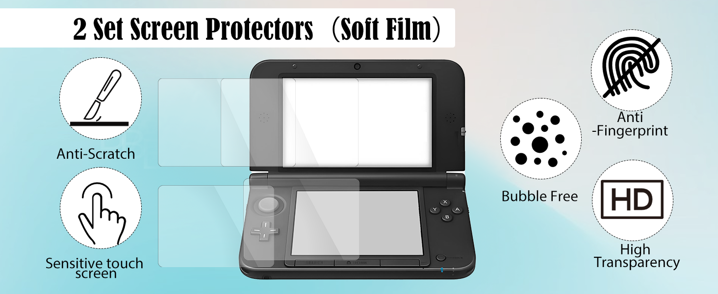 3ds xl/ll screen protector