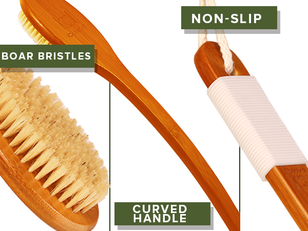 icandoit long handle bath brush with pumice stone