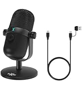 FOXXRAY SUM-13 Gaming USB & Type-C Microphone for Streaming, Podcasing on PC/Laptop/Mobile, Cardi...