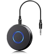Bluetooth Aux Adapter for Car, SONRU Bluetooth 5.0 Receiver for Car,Wireless Audio Adapter Portab...