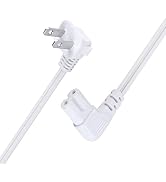 FiiMan C7 Power Cord 2-Slot Non-Polarized 90 Degree Angle SPT-2 18AWG Power Cord (IEC320 C7 to Ne...