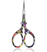 BIHRTC 3.6 Inch Scissors Small Embroidery Scissors Sharp Stainless steel Pointed Scissors Cross S...