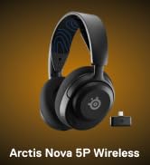 SteelSeries Arctis Nova 5P Wireless Multi-System Gaming Headset - Black | Neodymium Magnetic Driv...