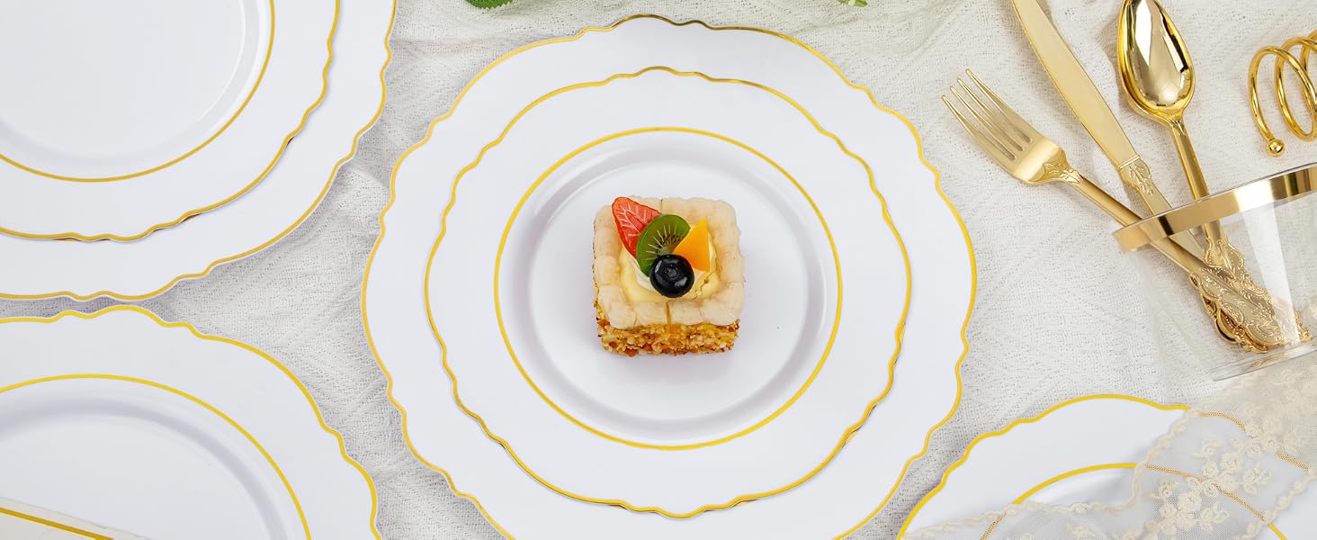 Gold Plastic Plates
