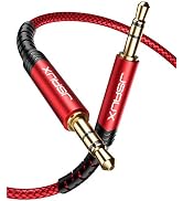 JSAUX AUX Cable 10ft 3.5mm TRS Auxiliary Audio Cable Nylon Braided Aux Cord Compatible for Car/Ho...