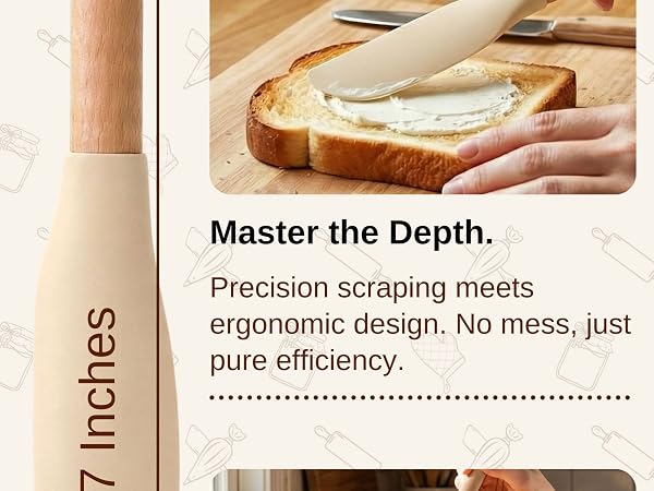 Premium Material spatula set are made of food grade silicone, durable and soft, no bad smell