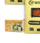 Wisesorb 240g x 4pcs Rechargeable Gun Safe Dehumidifier, Color Indicating Desiccant Packs with Tr...