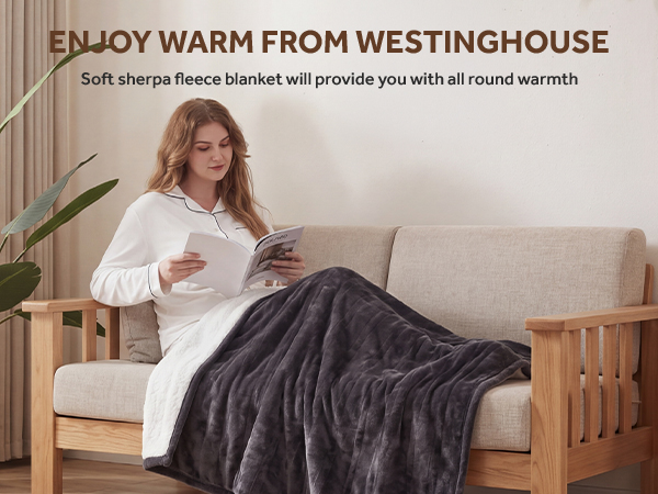 heated blanket throw