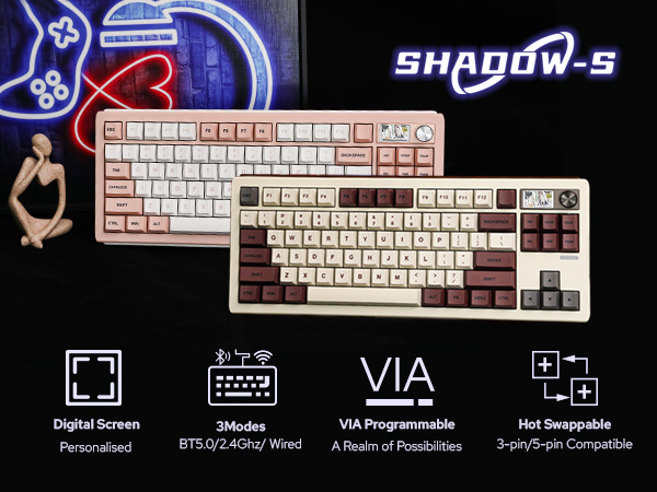 gaming keyboard with screen