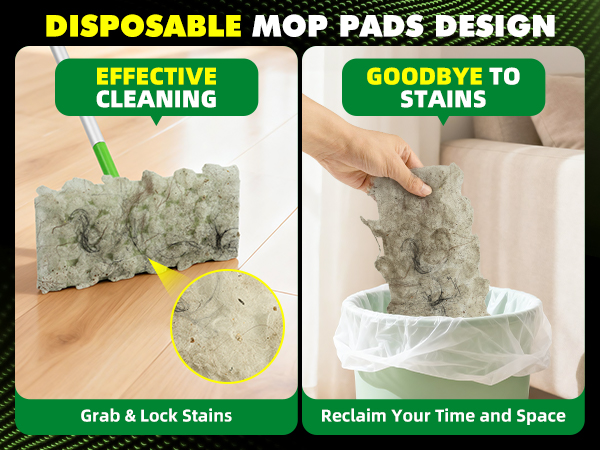 heavy duty dry pads Refills for Floor Cleaning, Pet Hair, Dust and Dirt, Dry Cloths for Wood Floors