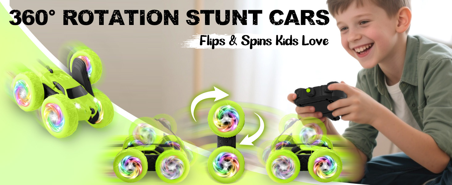 360 °ROTATION STUNT RC CARS