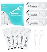 Individually Wrapped Dental Floss Picks Bulk Disposable Flossing Sticks Teeth Cleaning and Oral C...