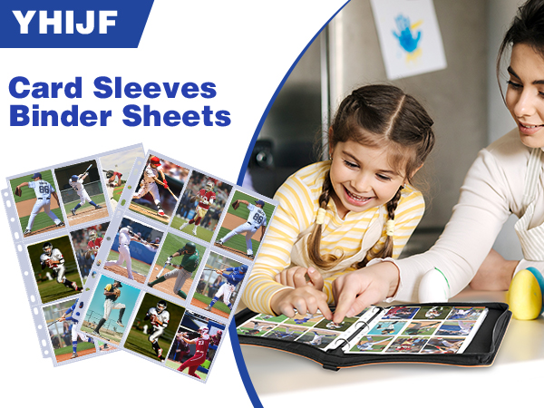 9 Pocket Card Sleeves Binder Sheets