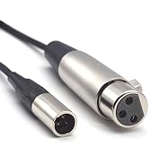 SiYear Mini XLR Male to XLR Female Plug Microphone Cable for Blackmagic Pocket 4K Camera Video As...