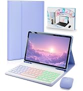 SAMTUNK Case with Keyboard for Samsung Galaxy Tab A11 Plus/ A9 Plus 11 inch 5G 2025/2023, 7 Color...