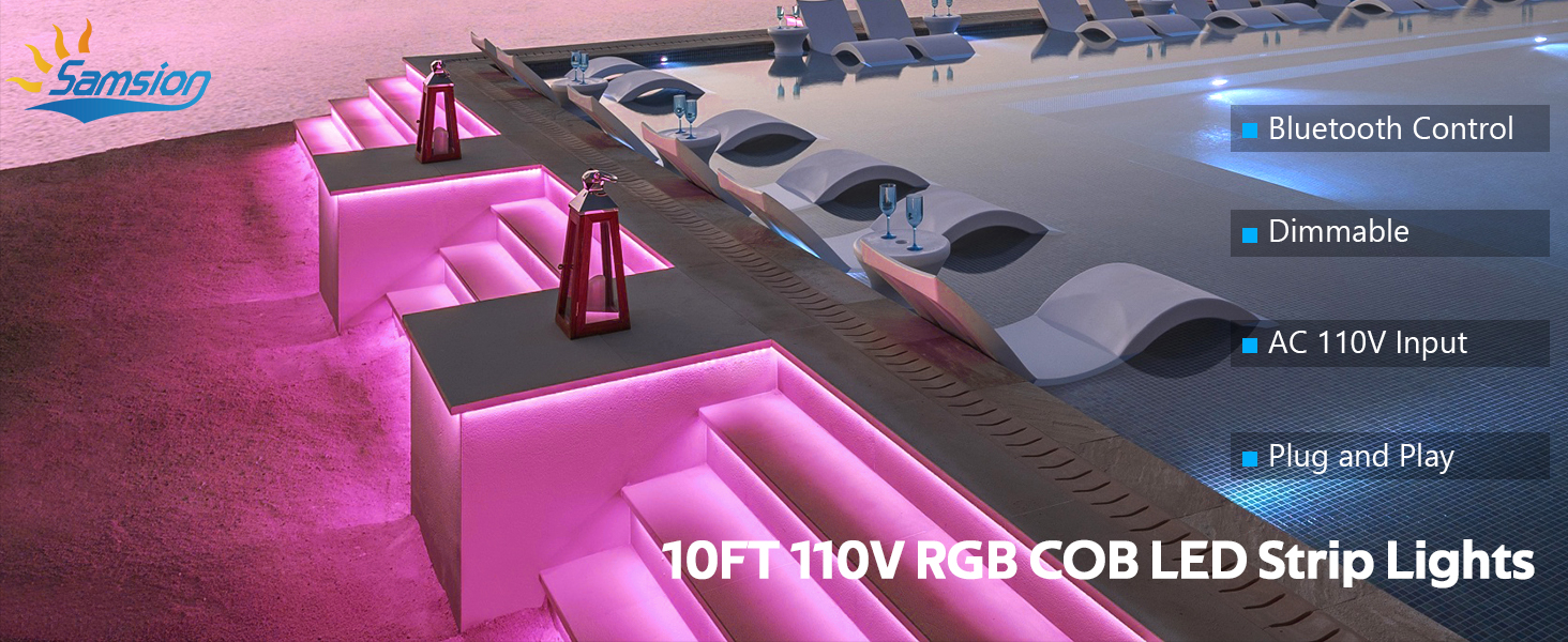 RGB 110V LED STRIP LIGHTS