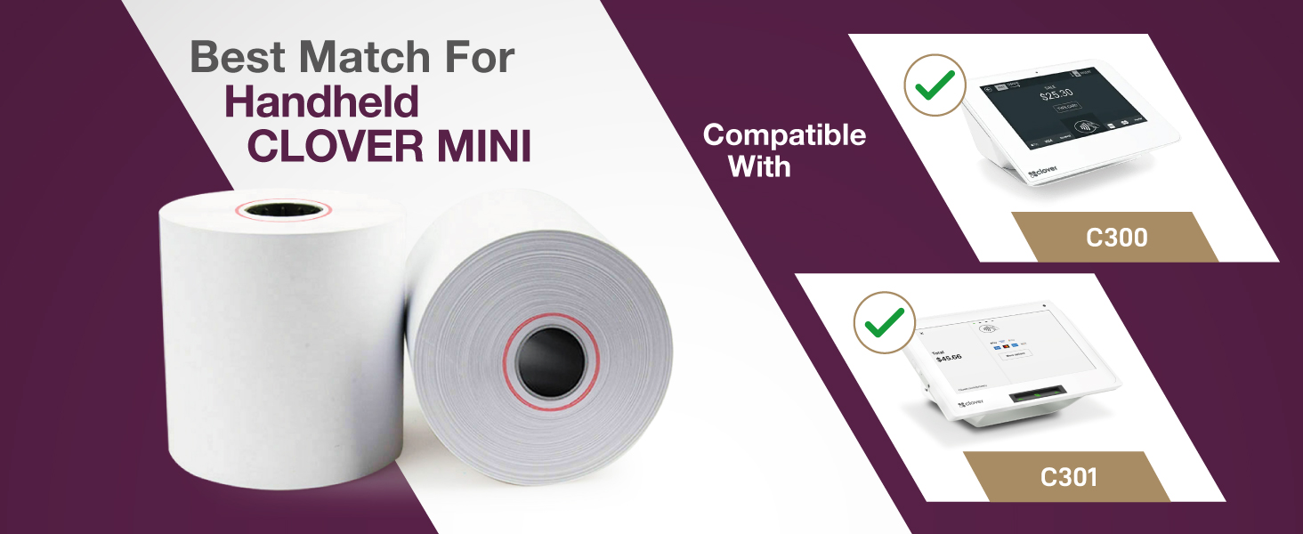 clover mini receipt paper