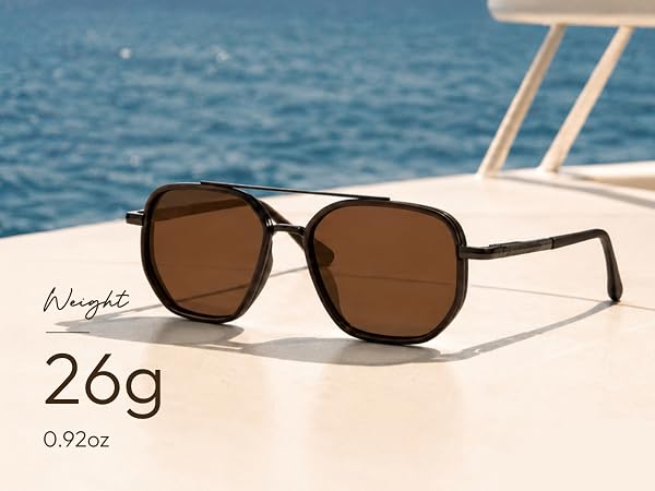 Tangle Free Polarized Aviator Sunglasses for Women