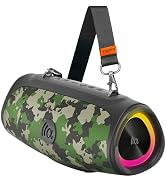 TAZATA Portable Loud Bluetooth Speaker, 90W (Peak) Large Subwoofer Speakers Wireless Bluetooth 5....