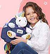 Perfect small kids backpack with stuffed animal - great gift idea