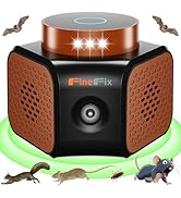 FineFix 360 Plug in Mouse Deterrent Ultrasonic Pest Repeller 4-Modes Best Thing to get rid of mic...
