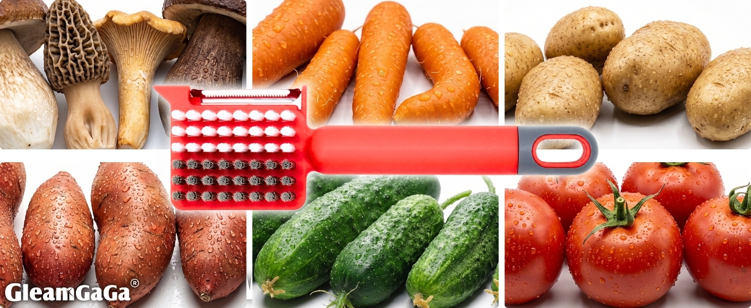 GleamGaGa vegetable brushes (2pack)
