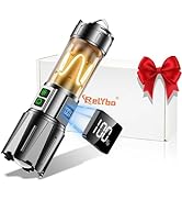 Super Bright Flashlight High Lumens 100000 Rechargeable, Powerful 50W LED, Long Lasting 30H, Daul...