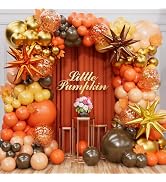 178Pcs Fall Balloon Arch Kit – Thanksgiving Balloon Arch Kit with Fall Color Balloons & Star Foil...