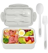 Bento Boxes for Adults - 1100 ML Lunch Box Container For Kids Women With Built-in Spoon & Fork - ...