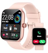 Smart Watch for Women, Smartwatch for iPhone & Android Bluetooth (Answer/Call) Built-in Alexa, 1....