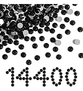 Beadsland Flatback Rhinestones Bulk,14400pcs Black Rhinestones for Nails Crafts Clothes DIY Decor...