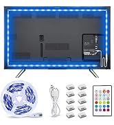 RGB Led Strip Lights 14.8ft,Bright SMD 5050 TV Led Backlight,4096 DIY Colors Options Led Lights f...