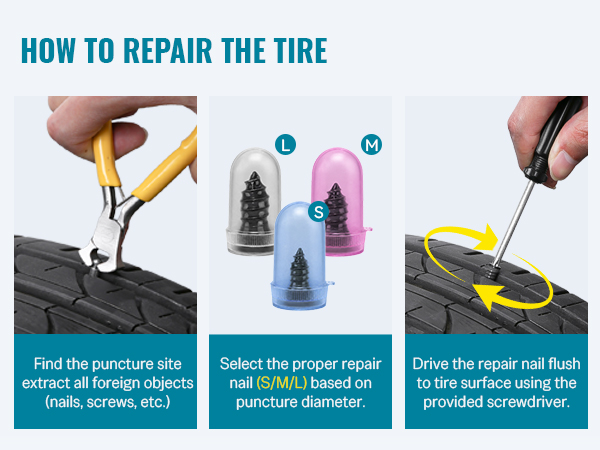 Tire Plug Kit Screw Type