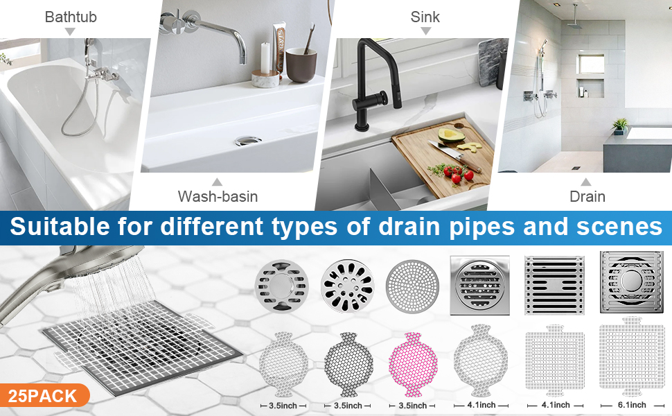 disposable shower drain hair catcher