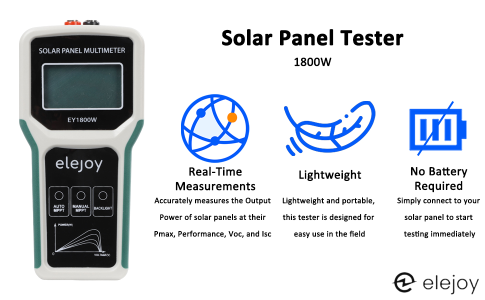 ELEJOY Solar Panel Tester-1800W