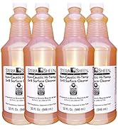 Stera-Sheen Griddle & Flat Grill Surface Cleaner, Case of 4 x 32 fl oz Bottles, Food-Safe, Non-Ca...