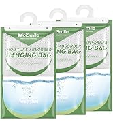 Hanging Moisture Absorbers 3 Pack Net Wt. 17.5oz/Pack, Fresh Fragrance Closet Dehumidifier Bags, ...